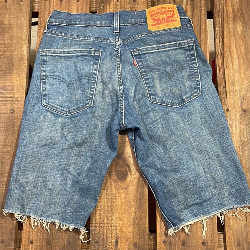 Levi’s blue jean shorts